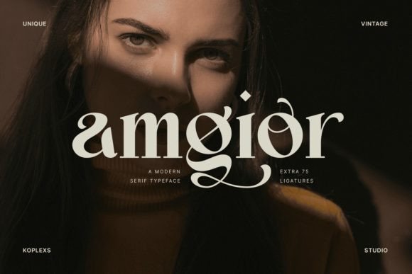 Amgior: A Modern Serif Font for Every Creative Project
