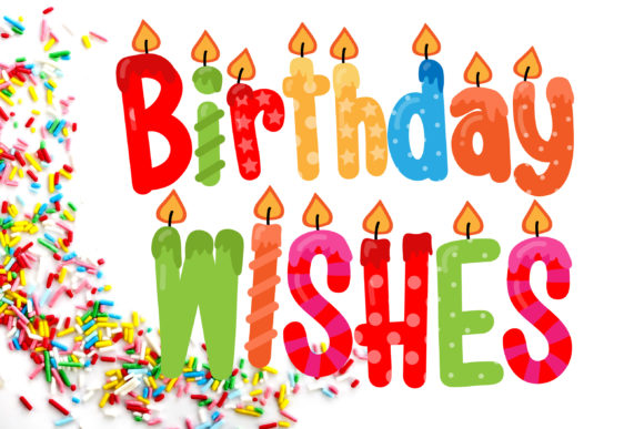 Birthday Wishes Duo: A Playful Font for Festive Projects