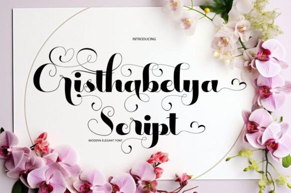 Cristhabelya: The Modern Script Font for Elegant Design