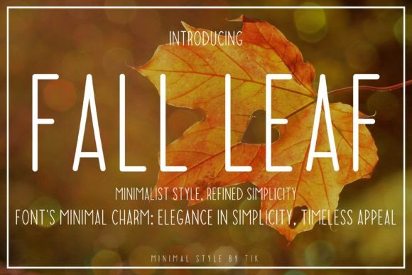 Fall Leaf: A Font That Feels Like Autumn