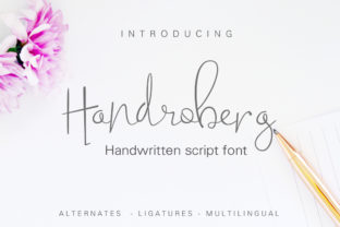 Handroberg: A Script Font That Brings Authenticity to Your Projects