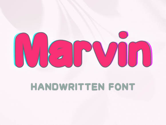 Marvin: A Handwritten Font That Brings Bold, Nostalgic Energy to Your Projects