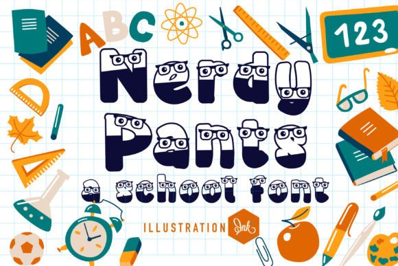 Nerdy Pants: A Hand-Crafted Font with Bespectacled Charm