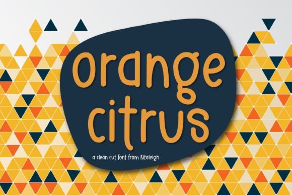 Orange Citrus: A Font That Pops for Every Creative Project