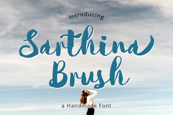 Sarthina: When Brush-Lettered Typography Feels Like a Signature