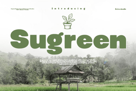 Sugreen: Nature’s Embrace Display Font for Authentic Branding