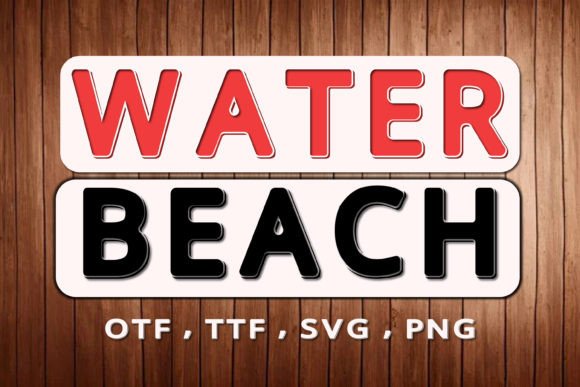 Water Beach: A Playful Color Font for Vibrant Designs